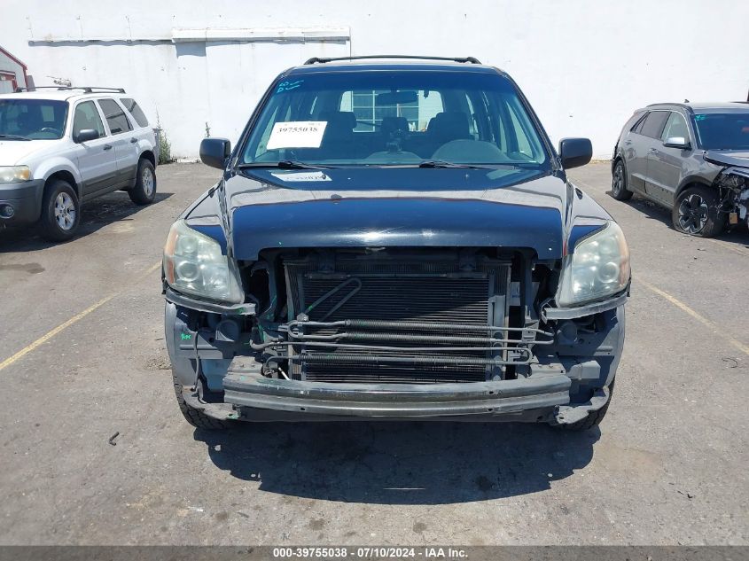2006 Honda Pilot Lx VIN: 2HKYF18126H562353 Lot: 39755038