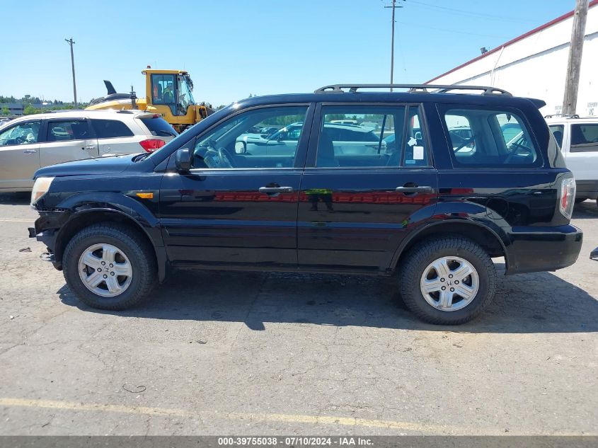 2006 Honda Pilot Lx VIN: 2HKYF18126H562353 Lot: 39755038