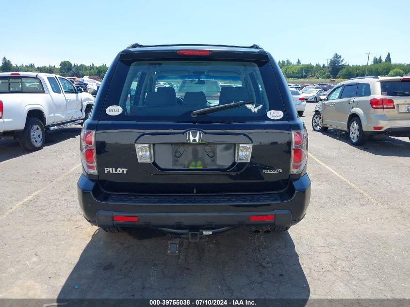 2006 Honda Pilot Lx VIN: 2HKYF18126H562353 Lot: 39755038