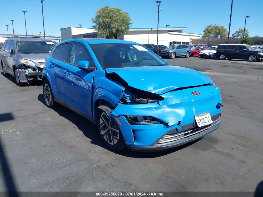 2022 Hyundai Kona Electric Sel VIN: KM8K33AG0NU139537 Lot: 39755079