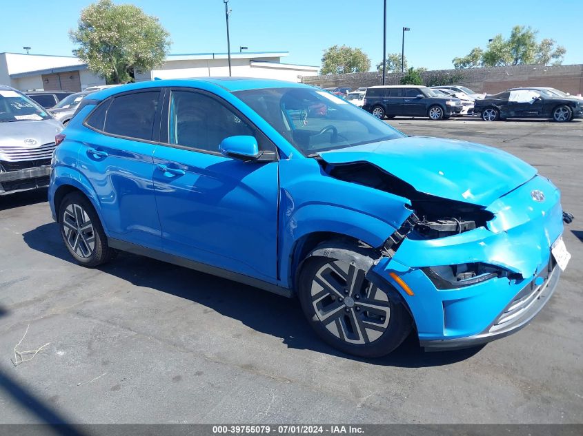 2022 Hyundai Kona Electric Sel VIN: KM8K33AG0NU139537 Lot: 39755079