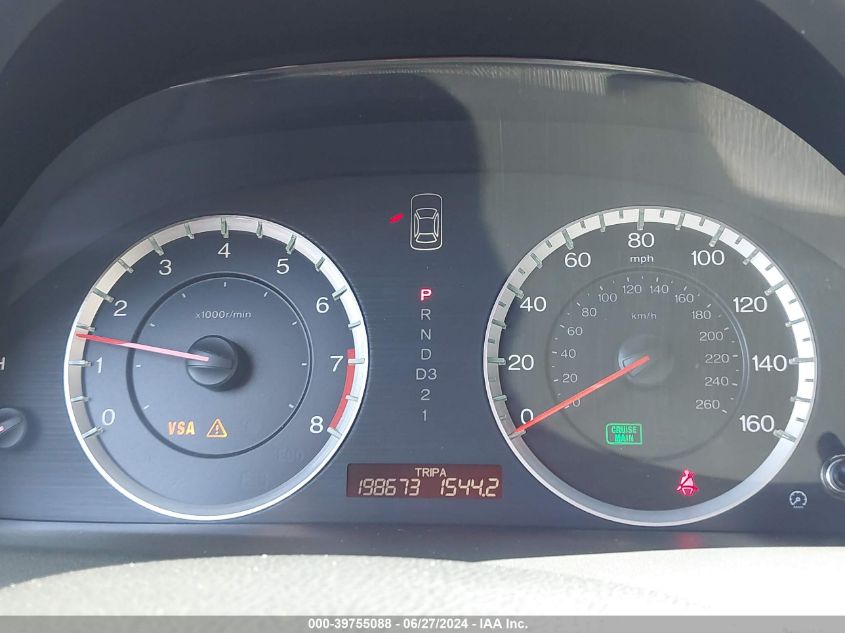 2010 Honda Accord 2.4 Lx VIN: 1HGCP2F37AA086829 Lot: 39755088