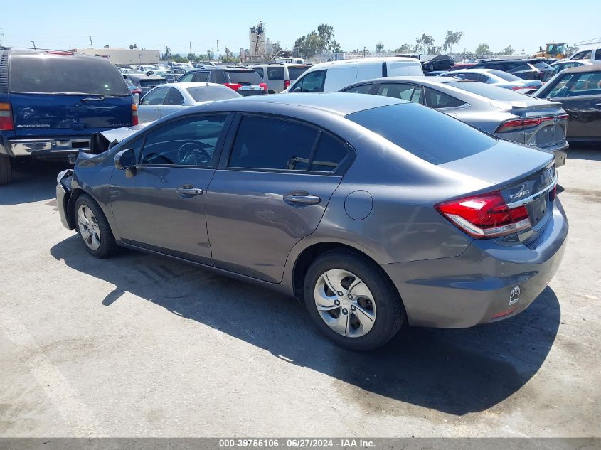 2014 Honda Civic Lx VIN: 19XFB2F58EE231505 Lot: 39755106