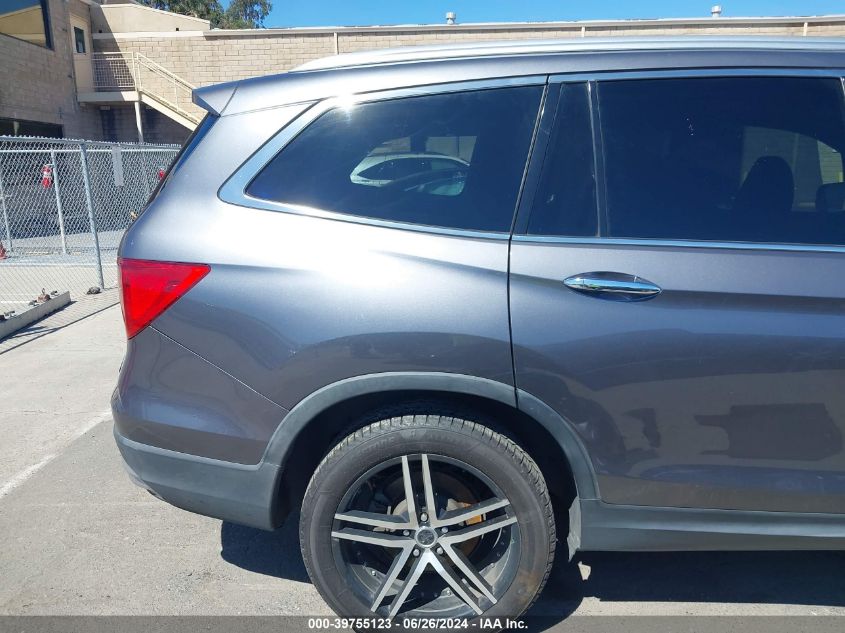 2017 Honda Pilot Elite VIN: 5FNYF6H08HB001788 Lot: 39755123