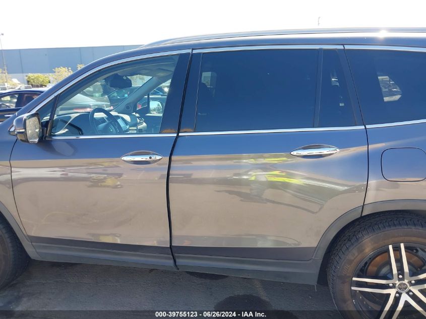 2017 Honda Pilot Elite VIN: 5FNYF6H08HB001788 Lot: 39755123