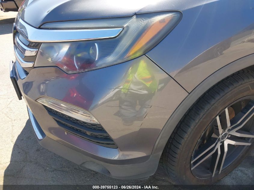 2017 Honda Pilot Elite VIN: 5FNYF6H08HB001788 Lot: 39755123