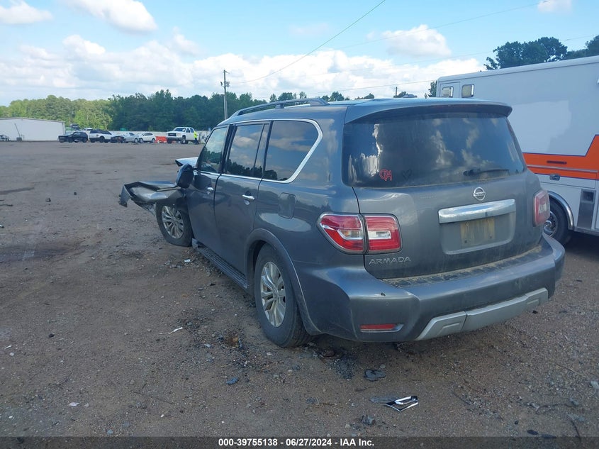 2017 Nissan Armada Sv VIN: JN8AY2ND2H9002185 Lot: 39755138