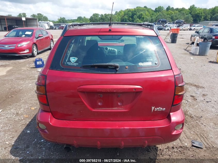 2004 Pontiac Vibe VIN: 5Y2SL628X4Z459253 Lot: 39755215