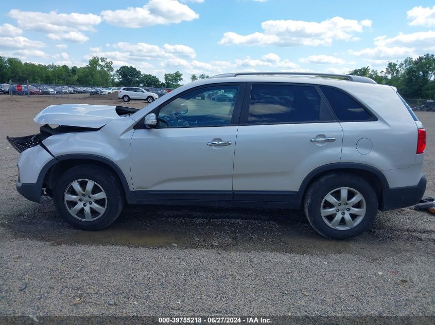 2013 Kia Sorento Lx V6 VIN: 5XYKTDA27DG349521 Lot: 39755218