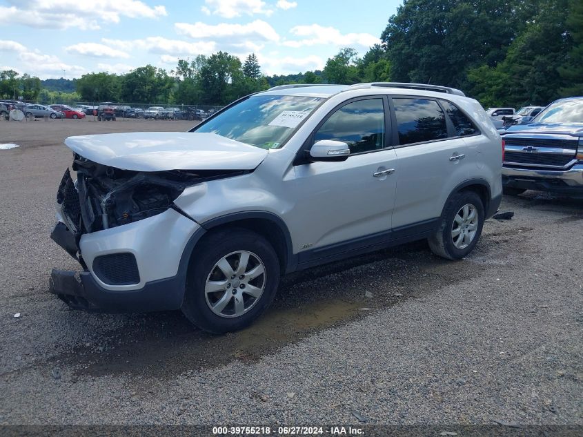 2013 Kia Sorento Lx V6 VIN: 5XYKTDA27DG349521 Lot: 39755218