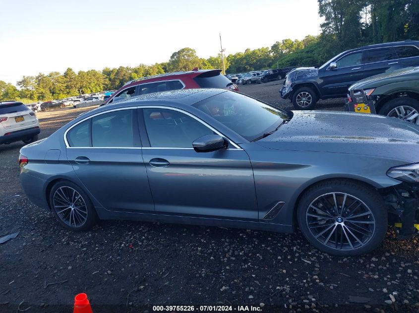 2021 BMW 530I xDrive VIN: WBA13BJ05MWW99373 Lot: 39755226