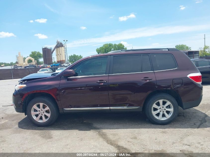 2012 Toyota Highlander Se V6 VIN: 5TDBK3EH2CS136926 Lot: 39755244