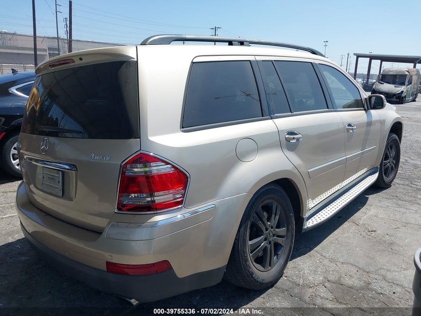 2007 Mercedes-Benz Gl-Class 450 4Matic VIN: 4JGBF71E27A128850 Lot: 39755336