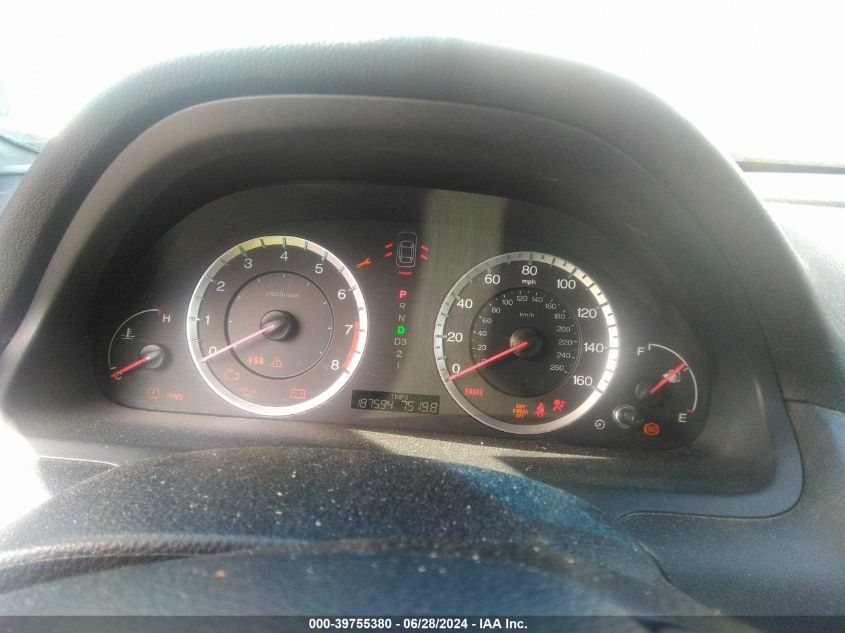 2009 Honda Accord Lxp VIN: 1HGCP26429A049658 Lot: 39755380