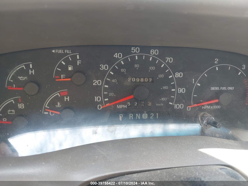 2000 Ford F-250 Lariat/Xl/Xlt VIN: 1FTNW20F0YEE01633 Lot: 39755422