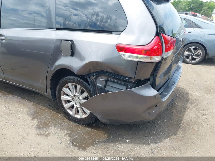 2013 Toyota Sienna Xle 7 Passenger VIN: 5TDDK3DC8DS054389 Lot: 39755451