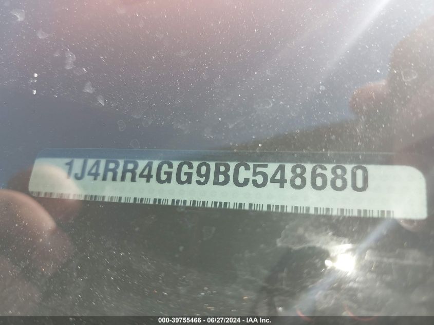 2011 Jeep Grand Cherokee Laredo VIN: 1J4RR4GG9BC548680 Lot: 39755466