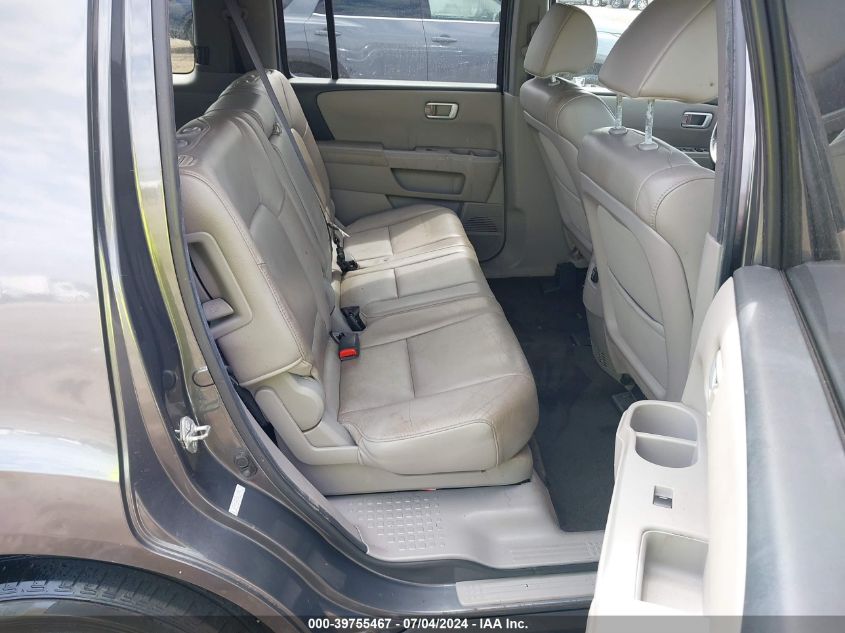 2012 Honda Pilot Ex-L VIN: 5FNYF4H55CB022087 Lot: 39755467