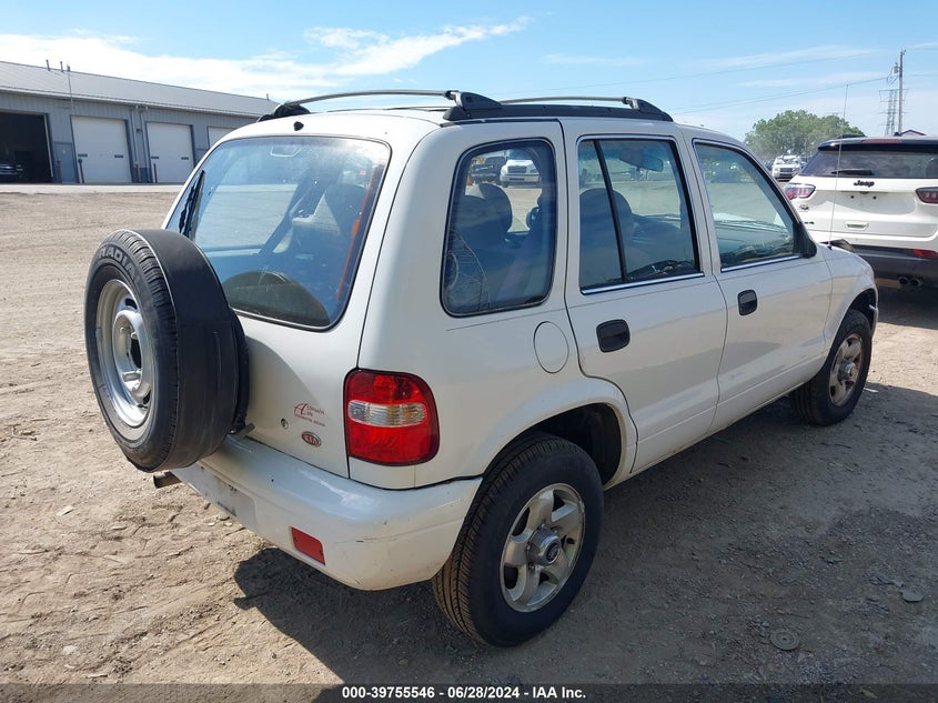 1999 Kia Sportage VIN: KNDJB7232X5600000 Lot: 39755546