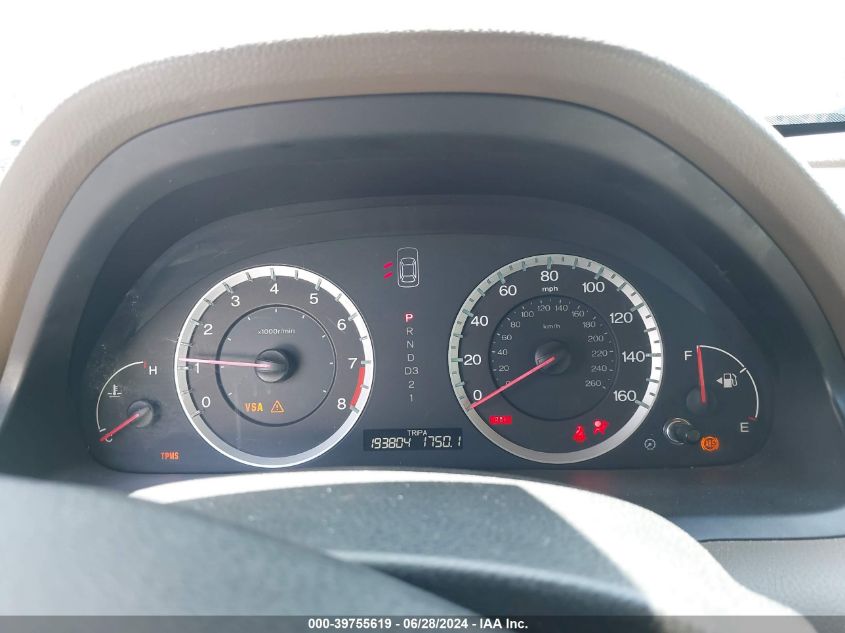 2009 Honda Accord 2.4 Ex-L VIN: JHMCP26829C003719 Lot: 39755619