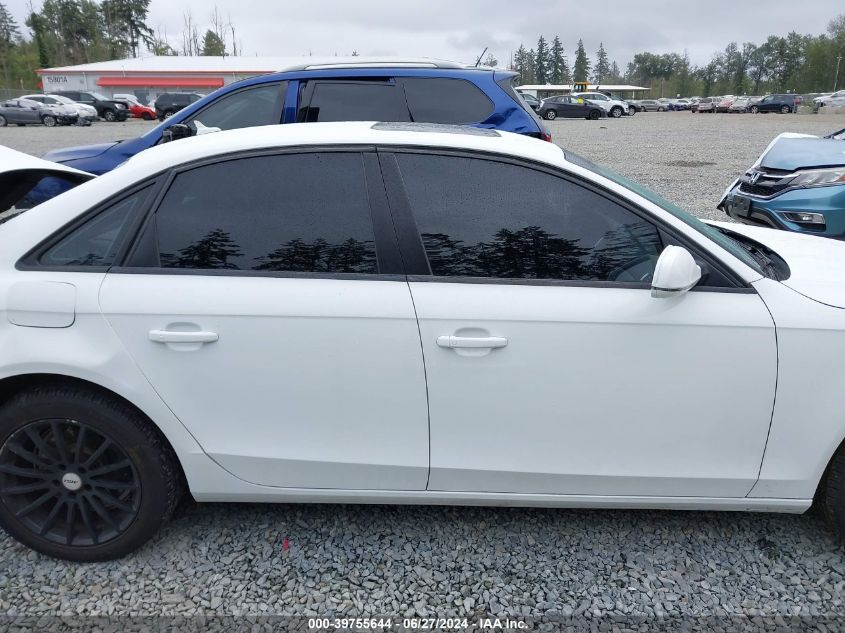 2013 Audi A4 2.0T Premium VIN: WAUAFAFL4DN039870 Lot: 39755644