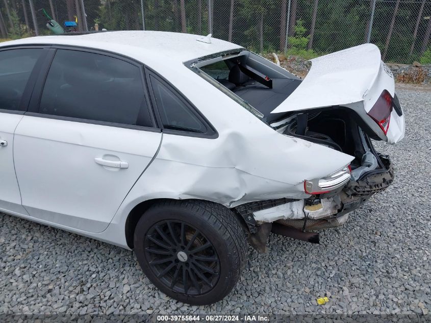 2013 Audi A4 2.0T Premium VIN: WAUAFAFL4DN039870 Lot: 39755644