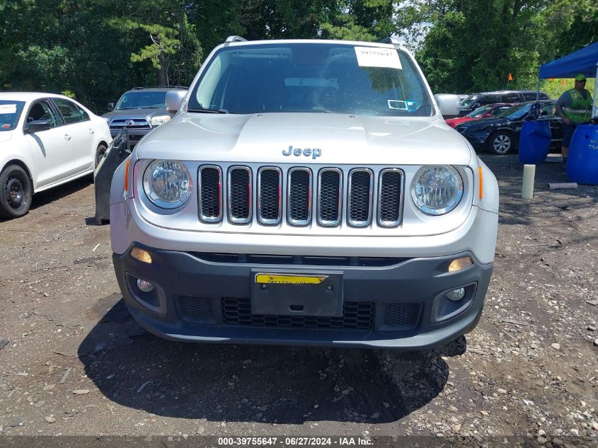 2016 Jeep Renegade Limited VIN: ZACCJBDT2GPD06339 Lot: 39755647