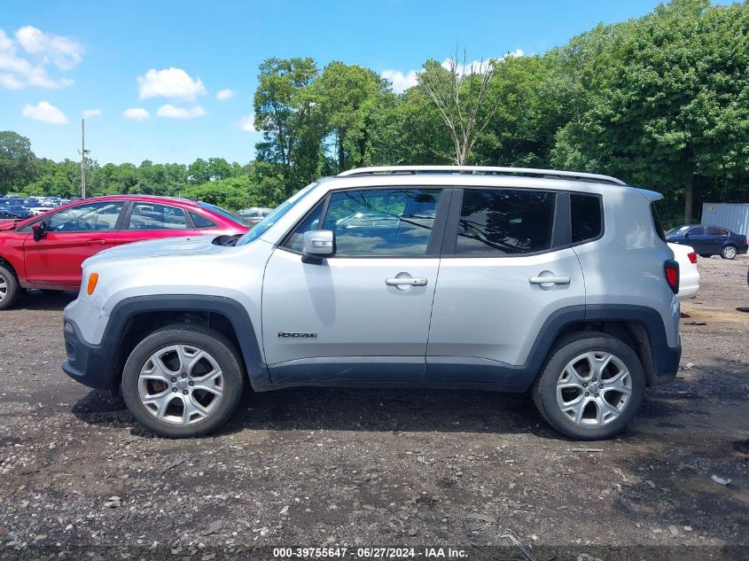 2016 Jeep Renegade Limited VIN: ZACCJBDT2GPD06339 Lot: 39755647