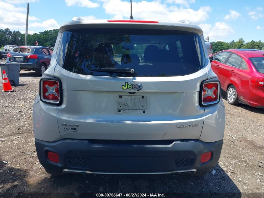 2016 Jeep Renegade Limited VIN: ZACCJBDT2GPD06339 Lot: 39755647