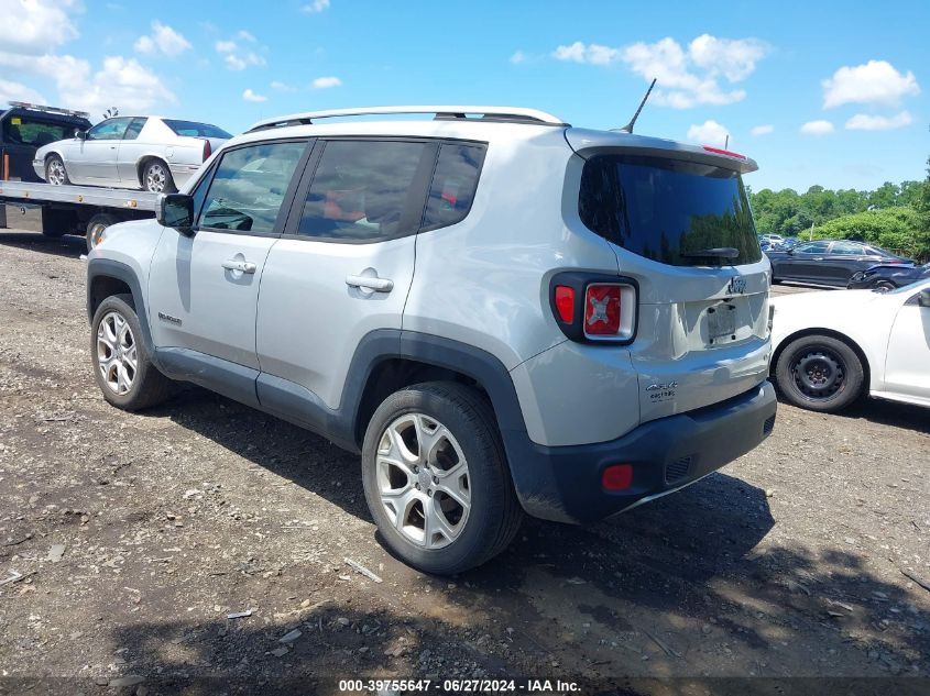 2016 Jeep Renegade Limited VIN: ZACCJBDT2GPD06339 Lot: 39755647