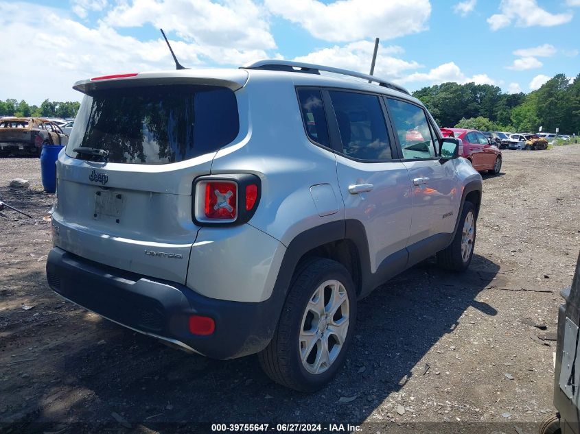 2016 Jeep Renegade Limited VIN: ZACCJBDT2GPD06339 Lot: 39755647