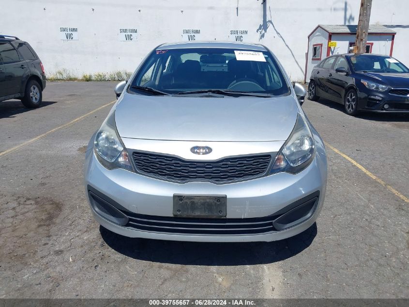 2012 Kia Rio Lx VIN: KNADM4A32C6084343 Lot: 39755657