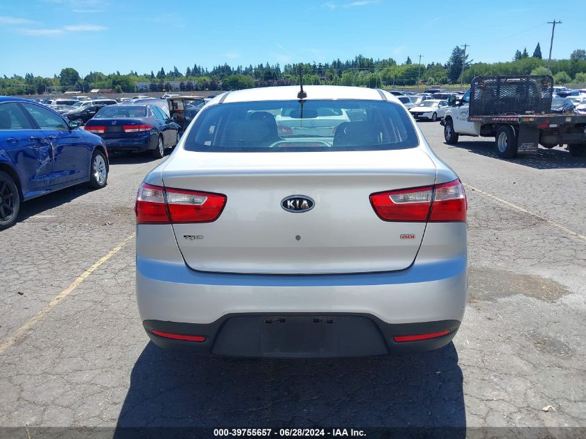 2012 Kia Rio Lx VIN: KNADM4A32C6084343 Lot: 39755657