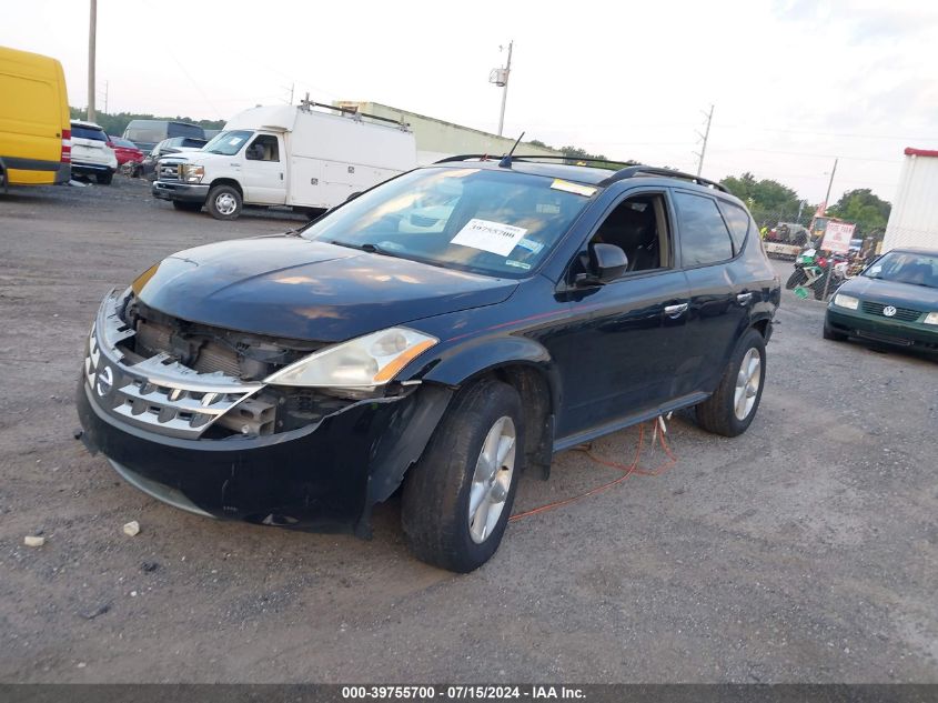 2004 Nissan Murano Se VIN: JN8AZ08W84W323447 Lot: 39755700