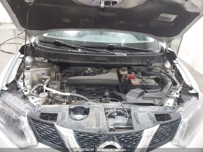 2016 Nissan Rogue Sv VIN: KNMAT2MV4GP710291 Lot: 39755707