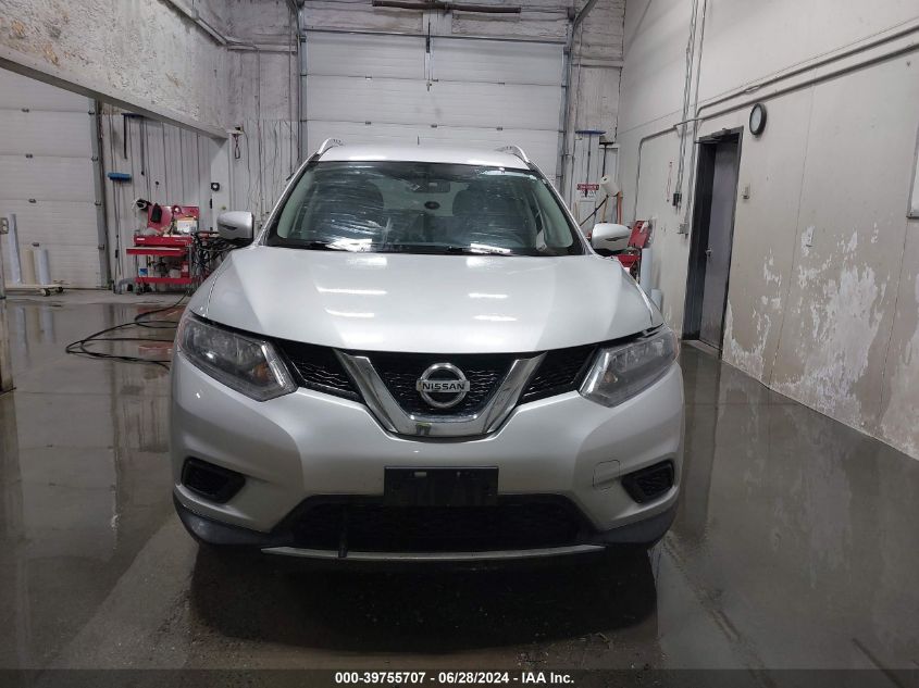 2016 Nissan Rogue Sv VIN: KNMAT2MV4GP710291 Lot: 39755707
