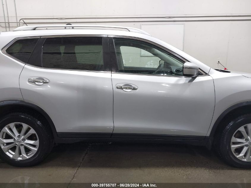 2016 Nissan Rogue Sv VIN: KNMAT2MV4GP710291 Lot: 39755707