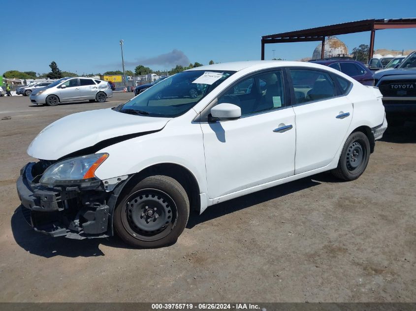 2015 Nissan Sentra S VIN: 3N1AB7AP6FY369658 Lot: 39755719