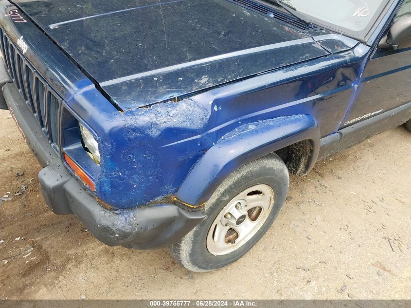 2000 Jeep Cherokee Sport VIN: 1J4FF48S4YL262887 Lot: 39755777