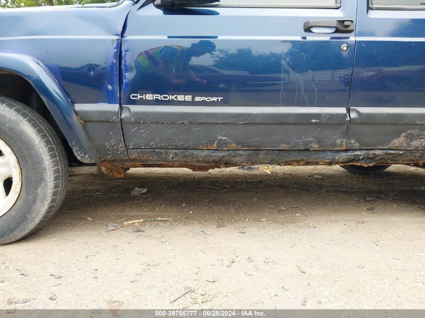 2000 Jeep Cherokee Sport VIN: 1J4FF48S4YL262887 Lot: 39755777