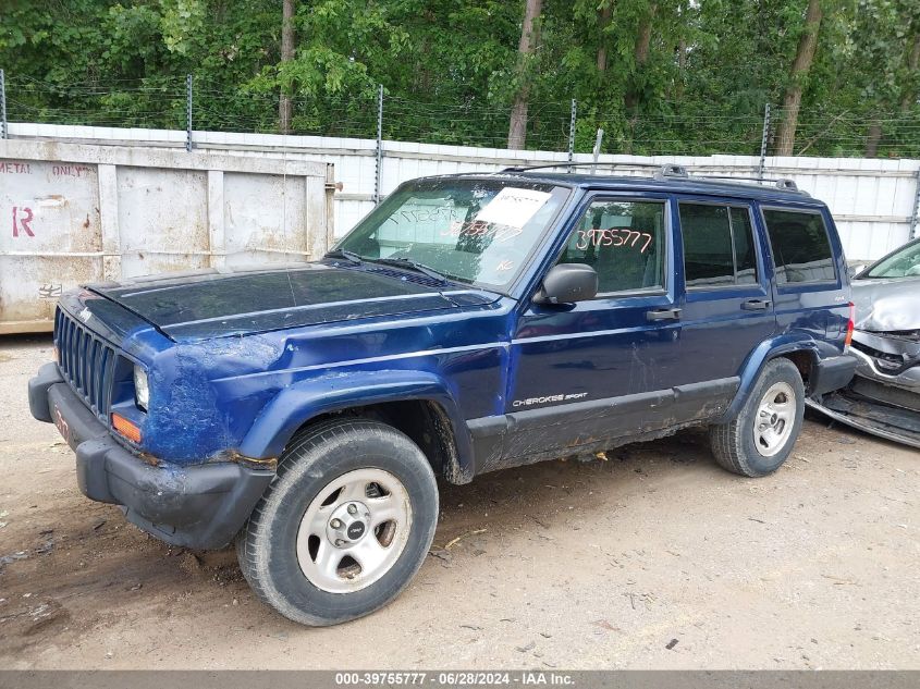 2000 Jeep Cherokee Sport VIN: 1J4FF48S4YL262887 Lot: 39755777