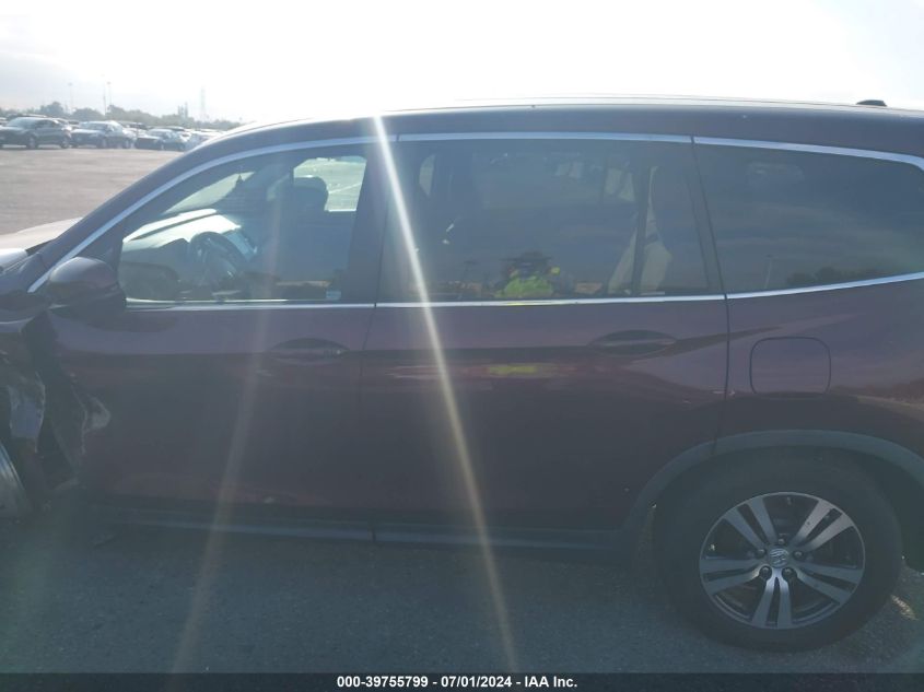 2016 Honda Pilot Ex VIN: 5FNYF6H38GB002111 Lot: 39755799