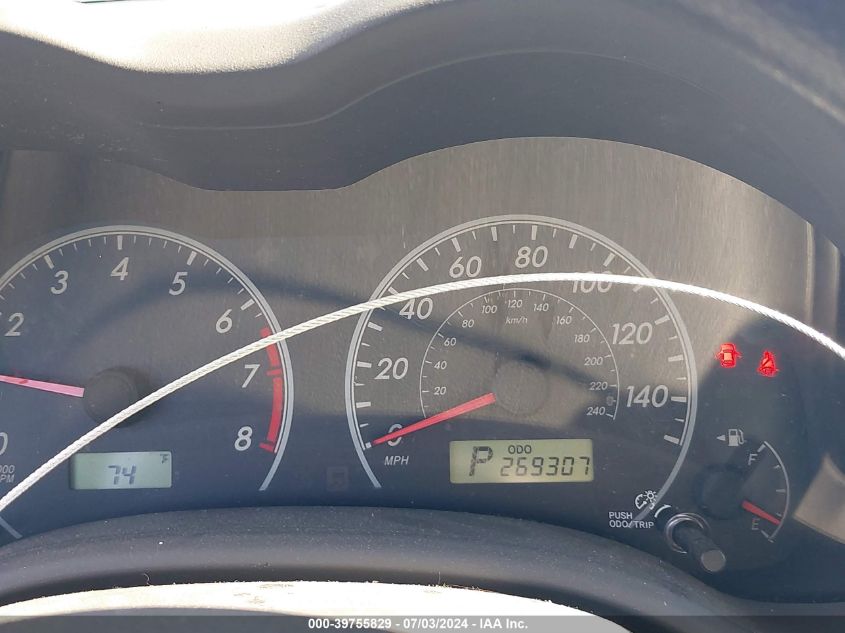 2009 Toyota Corolla Le/Xle VIN: JTDBL40E79J032826 Lot: 39755829