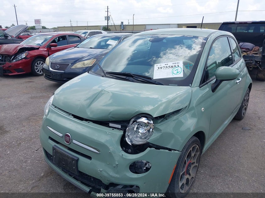 2015 Fiat 500 Sport VIN: 3C3CFFBR4FT648418 Lot: 39755853