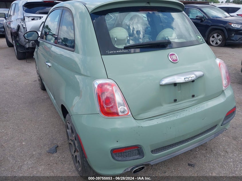 2015 Fiat 500 Sport VIN: 3C3CFFBR4FT648418 Lot: 39755853