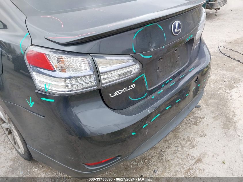 2010 Lexus Hs 250H 250H VIN: JTHBB1BA2A2012587 Lot: 39755893