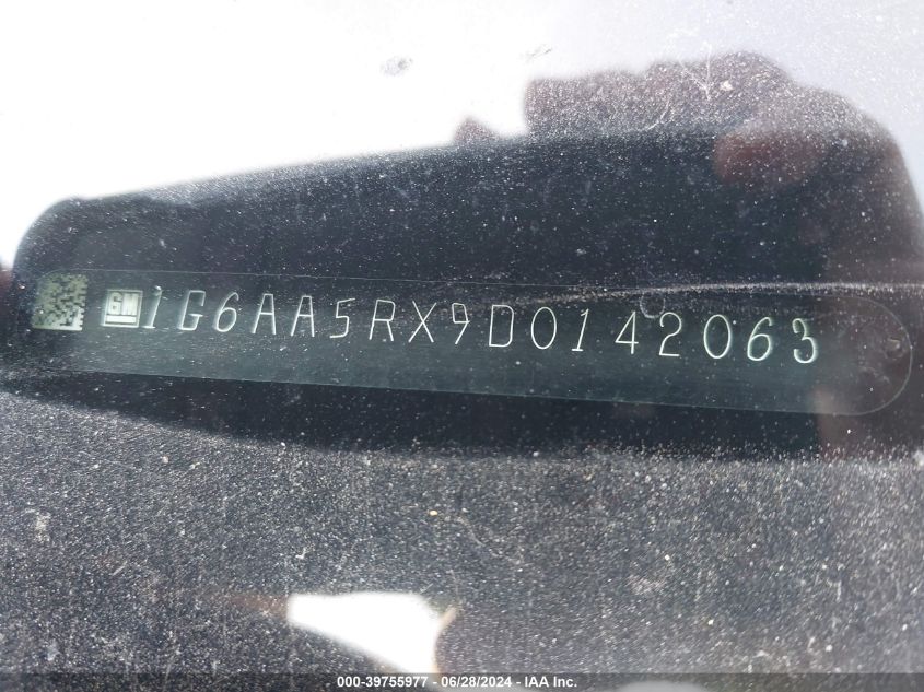 2013 Cadillac Ats Standard VIN: 1G6AA5RX9D0142063 Lot: 39755977