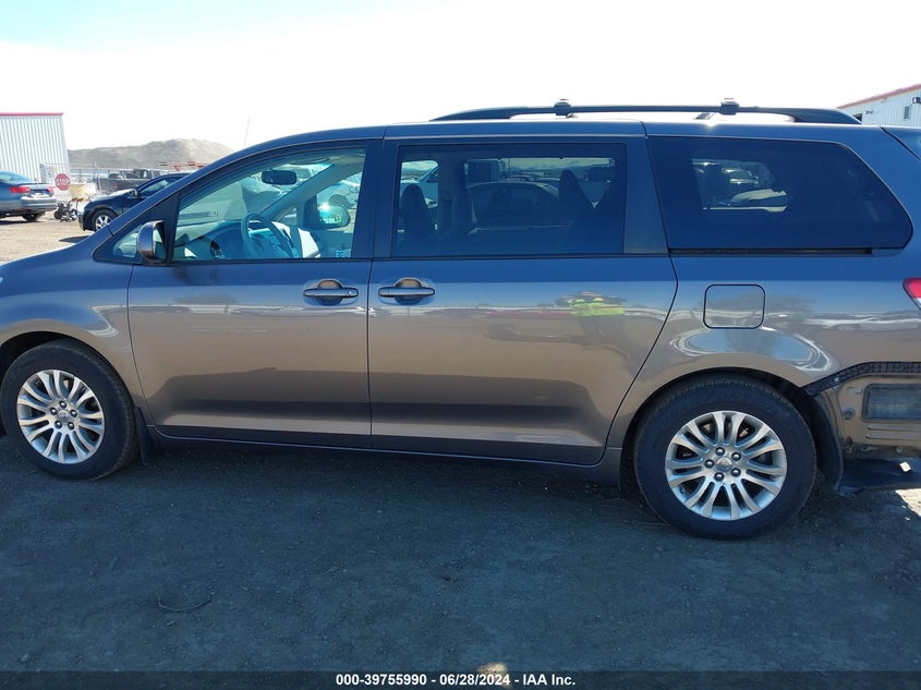 2012 Toyota Sienna Xle V6 8 Passenger VIN: 5TDYK3DC7CS177276 Lot: 39755990