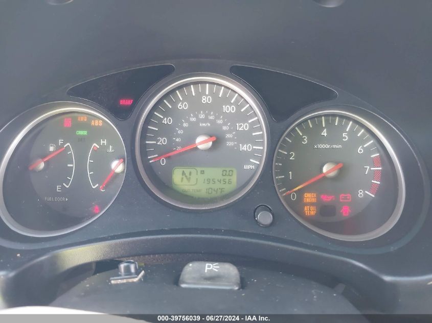 2006 Subaru Forester 2.5Xt Limited VIN: JF1SG69696H737227 Lot: 39756039