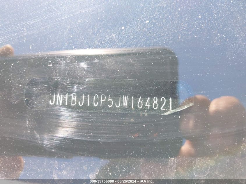 2018 Nissan Rogue Sport Sv VIN: JN1BJ1CP5JW164821 Lot: 39756080